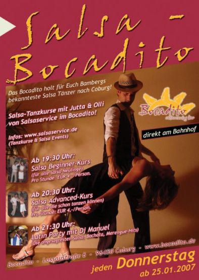 Salsa im Bocadito, Coburg