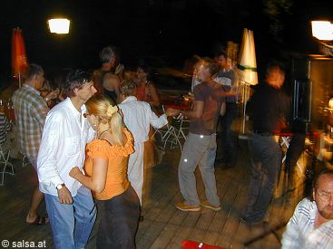 Open Air Salsa in der Hirschauer Bucht am Chiemsee