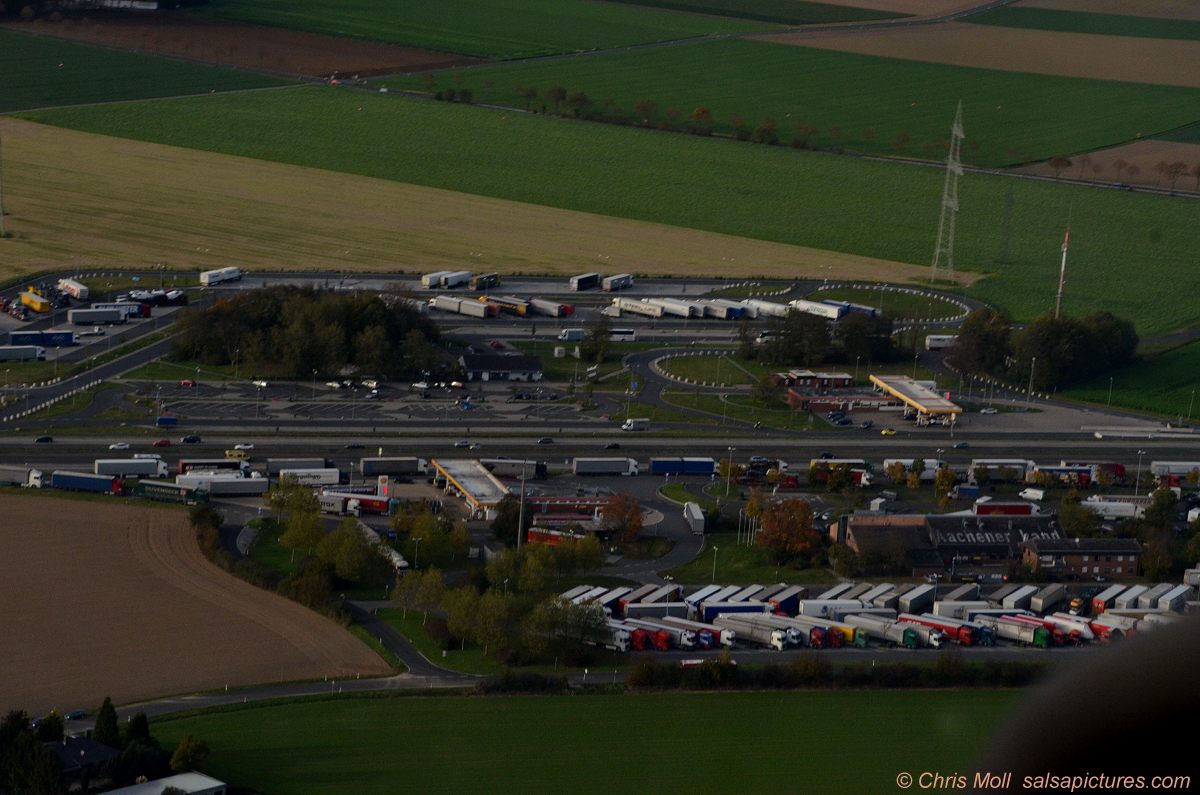 Rastst&auml;tte A4 Aachener Land Nord und -S&uuml;d (ehem: Probsteier Wald), Luftbild