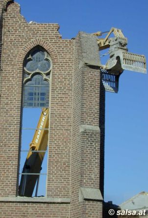 Garzweiler 2, Alt-Otzenrath: Abriss der Kirche