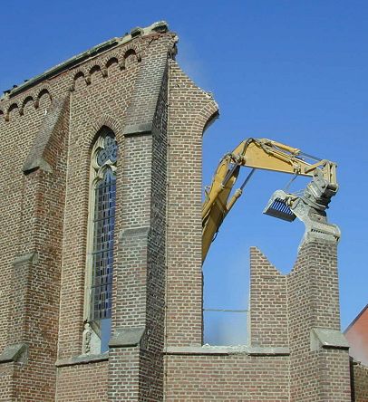 Garzweiler 2, Alt-Otzenrath: Abriss der Kirche