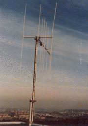 RADIO 101 FM-aerial on top of the Baudouin-tower at the Dutch-German-Belgian border