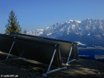 Solarenergie Sonnenkollektor  (click to enlarge - anklicken zum Vergröern)