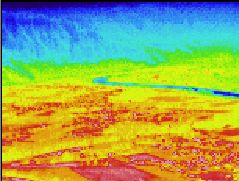 Infrarotaufnahme / Wrmebild / Thermografische Aufnahme des Inntals bei Kufstein (webcam-Foto siehe: zzz.at/webcams/kufstein - hier klicken)